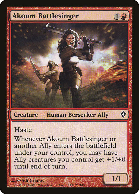 Akoum Battlesinger (WWK #71)