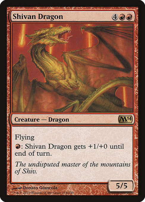Shivan Dragon (M14 #154)